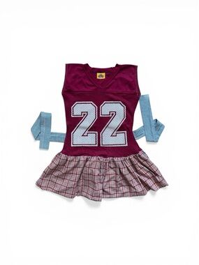 Mesh Jersey Mini Dress with Adjustable Waist